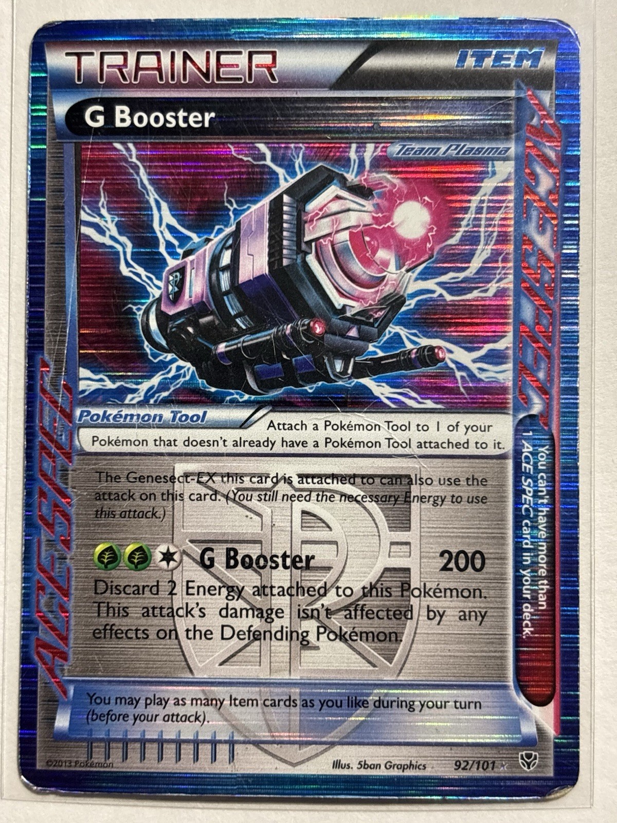 G Booster 92/101 - Black & White Plasma Blast Ultra Rare Pokemon Card