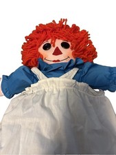 Vtg 1960 Raggedy Ann Doll Z  I Love You Heart  Button Eyes 21  Personalized