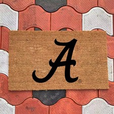 Alabama Crimson Tide Laser Engraved Welcome Door Mat - 18