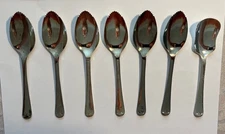 Vintage Sheffield Silverplated Spoon Set - (6) Grapefruit & (1) Jam/Jelly/Sugar