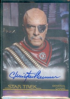 Star Trek Movies in Motion ( A57 ) Christopher Plummer Autograph Card