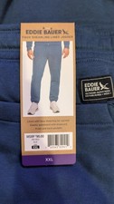 Jogging Pants Eddie Bauer Blue Fleece Faux Shearling Lined Jogger Size XXL Mens