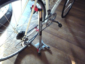 Minoura  Display/Storage Stand -  Bike  Hooks Plastic Avoids Scratch  --FOLDS up