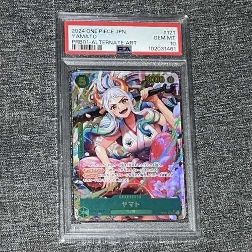 2024 One Piece JPN PSA 10 Gem Mint Yamato Alternate Art PRB01 #OP01-121 SEC