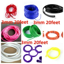 20 Feet Universal 3MM 1/8" Vacuum Air Silicone Hose Line Tube 3mm Thickness