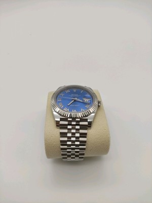 Rolex Datejust 41 Jubilee Blau Römische Ziffern 126334