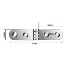 Heavy Duty Foldable Hinge 180 Degree Folding Design for Sewing Machine Cabinet