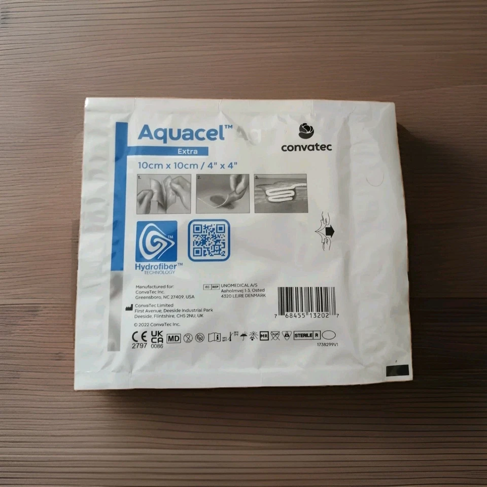 CONVATEC Aquacel Extra Ag - formato 10x10 cm. - 10 pezzi NOBOX SCADENZA 01/2026 - Image 2 of 2