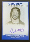 2026 Goodwin Champions #GA-DG Darius Garland Goudey On Card Autographs (AU)
