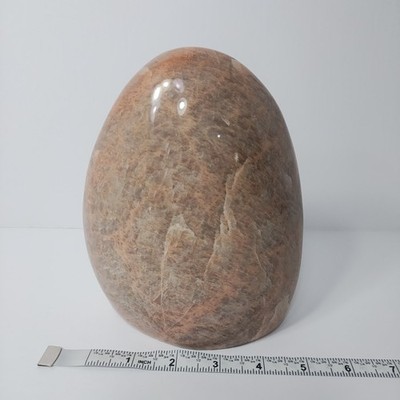 Peach Moonstone Polished Free Form Crystal Gemstone 7 inch