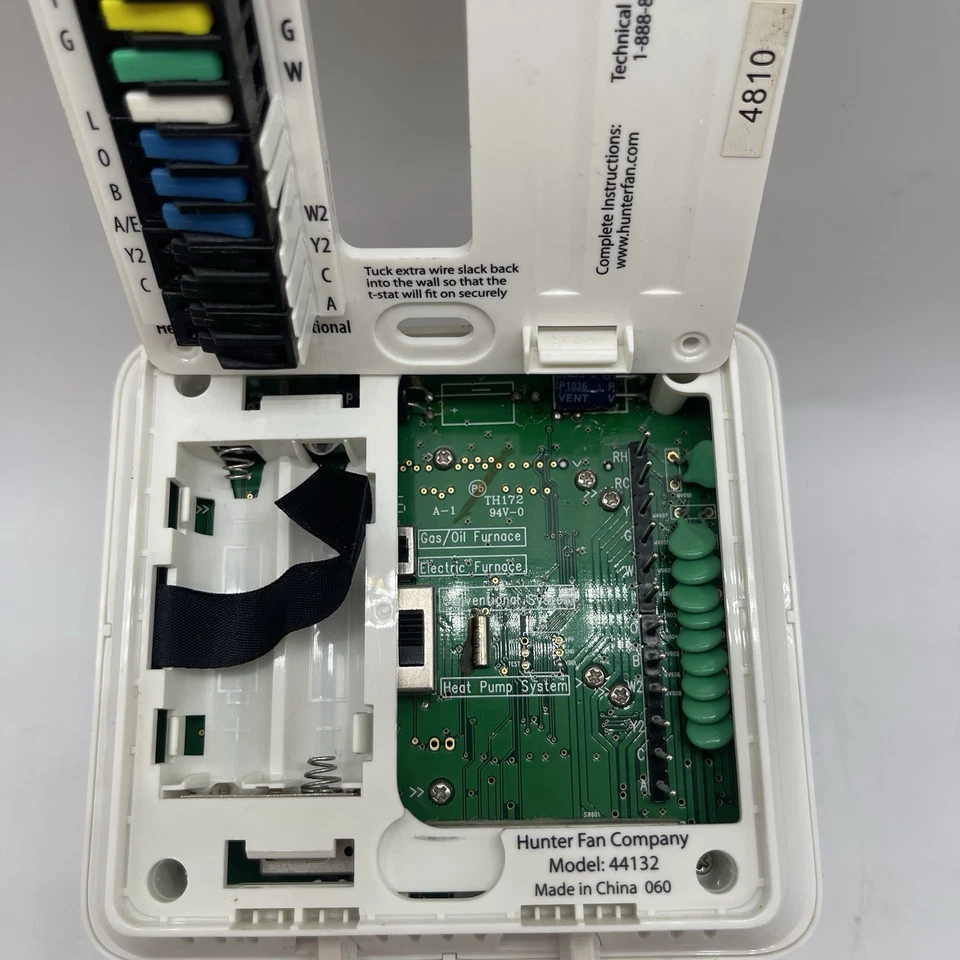 Hunter 44377 Programmable Thermostat Home Comfort Digital 7 Day -Gray Finish - Image 4 of 4