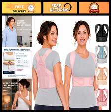 Adjustable Posture Corrector for Women - Lightweight Upper Back Brace for Pain R