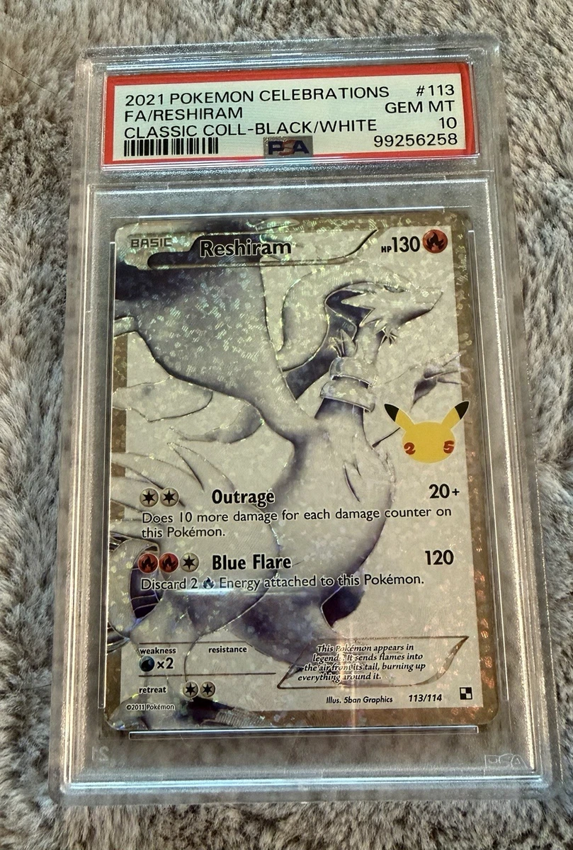 Reshiram Pokémon TCG Professional Sports Authenticator (PSA