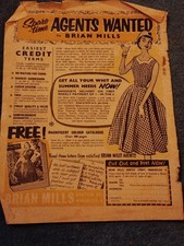 Sk254  Ephemera 1950s Advert Brian Mills Catalogue 