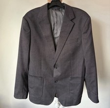 BONOBOS Jetsetter Stretch Italian Wool Charcoal Gray Blazer Jacket EUC Size 42R