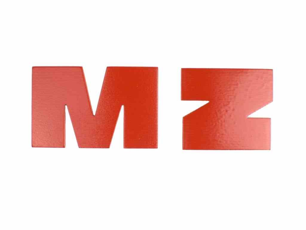 Autocollant MZ lettre rouge DL style urbain pour casque et réservoir motard
