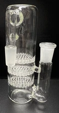 THICK 14mm 90° Glass Dry Ash Catcher Triple Honeycomb Smoking Water Pipe