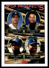 Darrell Sherman / Damon Buford / Cliff Floyd / Michael Moore TP 1993 Topps #576