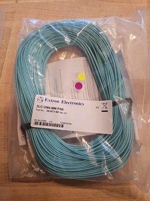 Extron 26-671-60 2LC OM4 MM P/60 LC Laser-Optimized Multimode Fiber Optic Cable