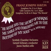 Audio Cd - Joseph Haydn - Symphonies & Cello Concerto - Delos -D- Neu