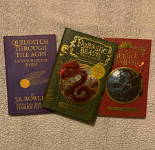 Harry Potter 3-Book Set: Quidditch Through the Ages, Fantastic Beasts, Beedle