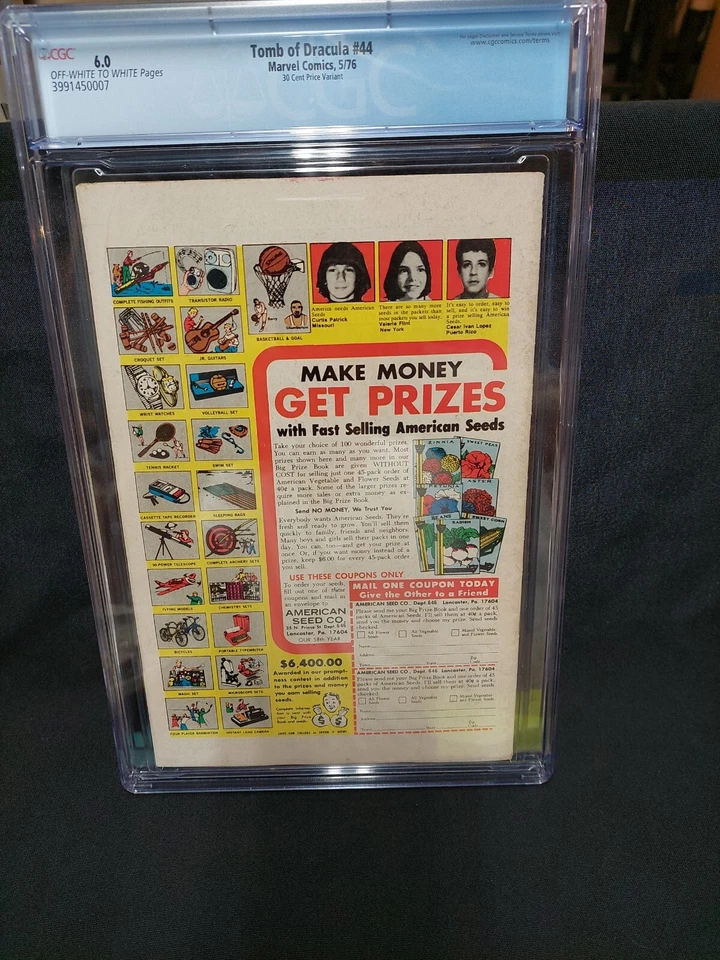 Tomb of Dracula #44     Doctor Strange   30 Cent Price Variant  1976     CGC 6.0 - Image 4 of 4