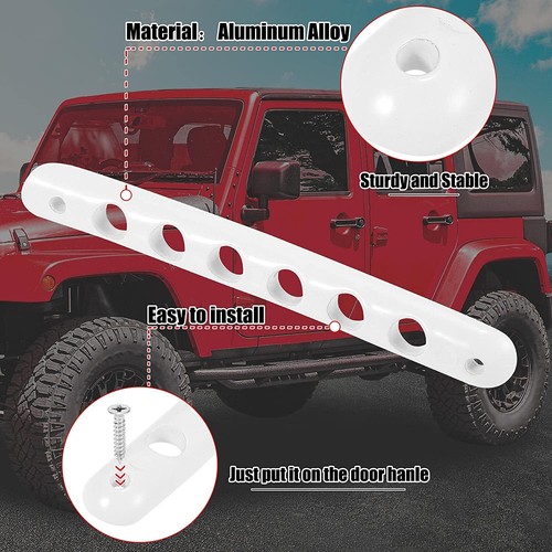 5pcs Door Grab Handle Trim Cover for Jeep Wrangler JK Unlimited 4 Door 2007-2018 - Picture 25 of 43