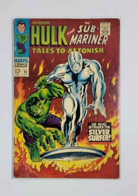 Tales to Astonish - #93 Marvel 1967 Iconic Silver Surfer & Hulk Cover