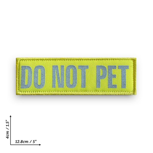 Service Dog In Training Reflective Hook & Loop Embroidered Harness Vest Patches - Picture 8 of 14