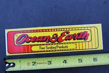 Ocean & Earth OE Australia Red Yellow Original 80's V37A Vintage Surfing STICKER