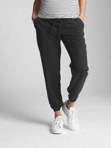 Nova Calça de Moletom Gap Maternity Com Cordão Em TENCEL Calça True Preta, Nova Com Etiquetas Tamanho Médio | eBay