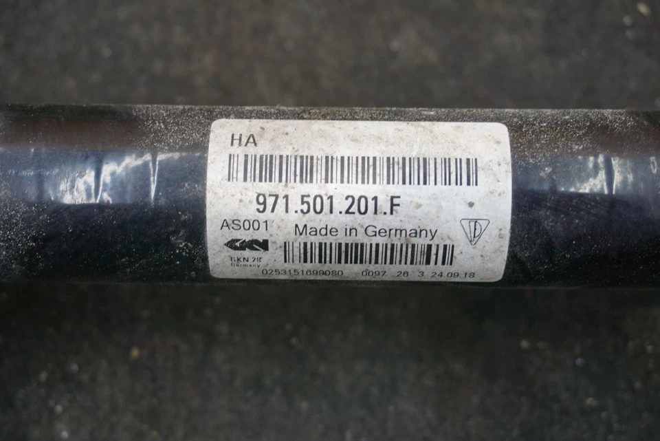 Eje trasero izquierdo o derecho CV 971501201L fabricante de equipos originales Porsche Panamera 971 2017-2018 Foto 4 de 4