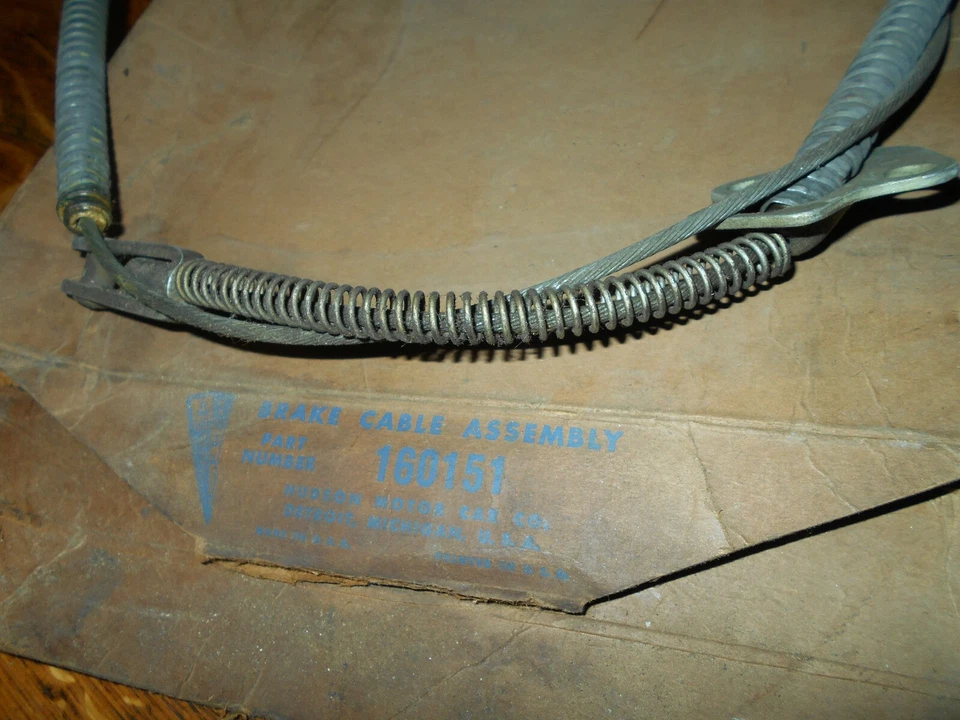 Cabo de freio traseiro NOS 160151 1940 Hudson Super 6, Eight, Deluxe 8 1941 Business 6 - Imagem 2 de 4