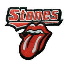 Rolling Stones~Tongue~Rock & Roll~Embroidered PATCH~3 1/2" x 3 1/4"~Iron or Sew
