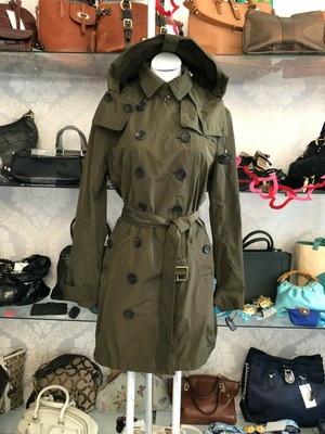 burberry olive trench coat