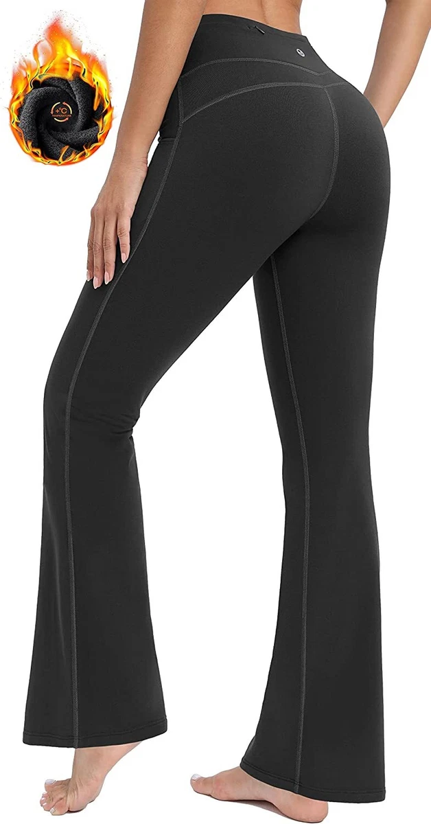 Fleece lined sales bootcut yoga pants