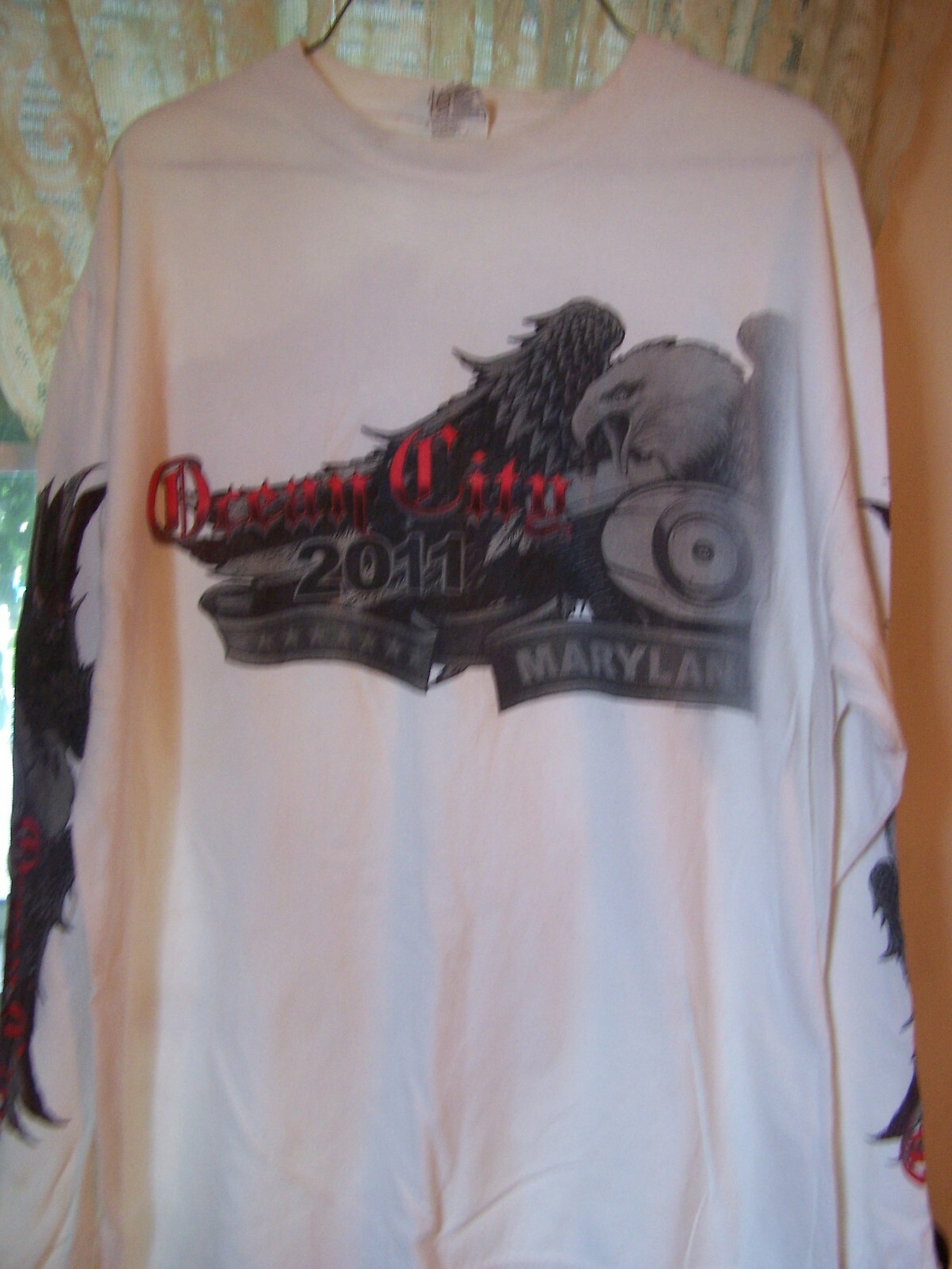 ALTRA Unica Ocean City Maryland 2011 Eagle Bike M Shirt Maglietta Manica Lunga MD EUC