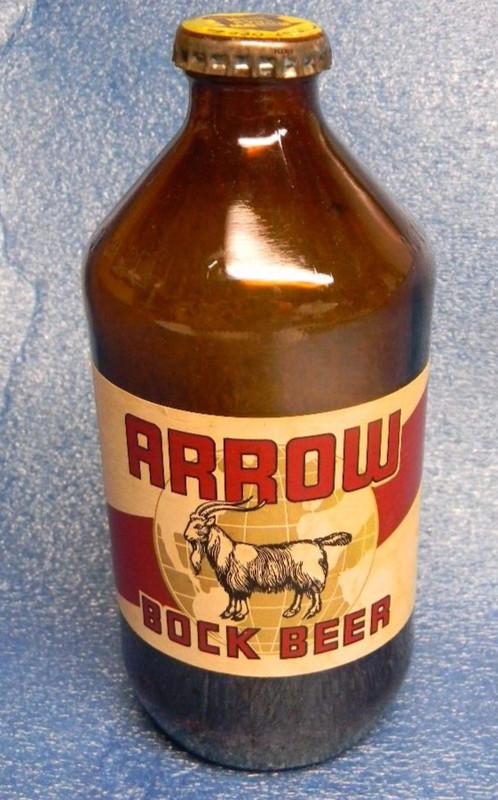 SWEET RARE ARROW BOCK BEER BOTTLE & CAP CROWN GLOBE BREWING BALTIMORE MARYLAND