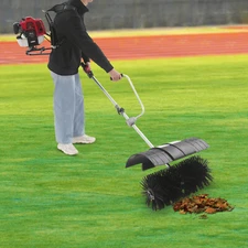 2.3HP 2 Stroke Sweeper Broom Gasoline Powered 52CC Driveway Turf Grass Cleaner