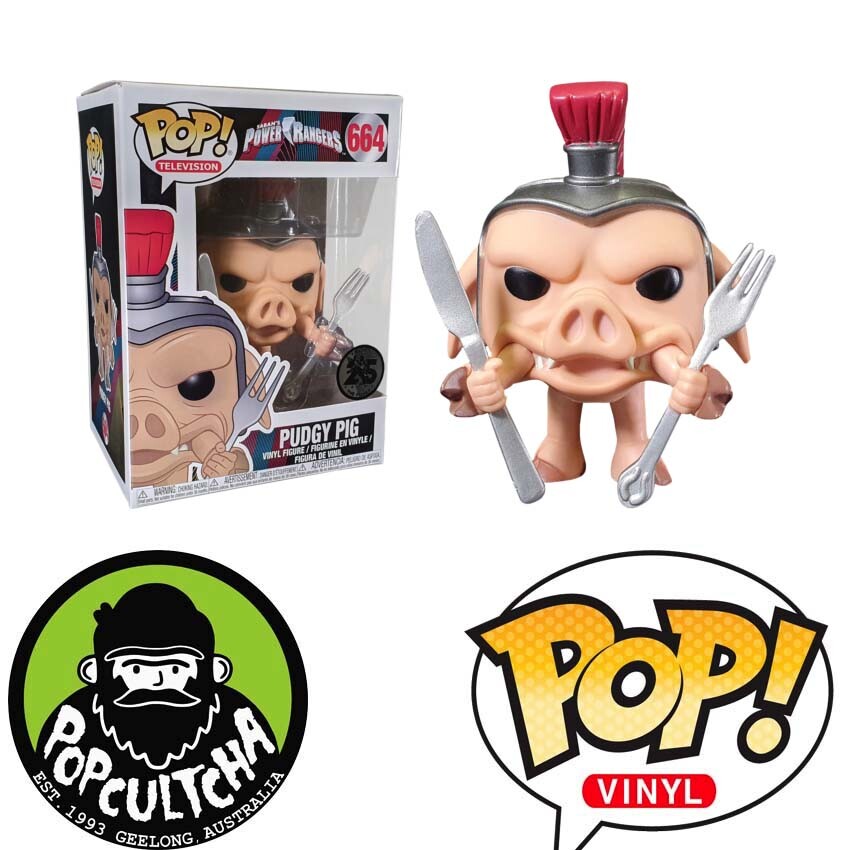 Power Rangers - Pudgy Pig Pop! Vinyl Figure &Quot;New&Quot;