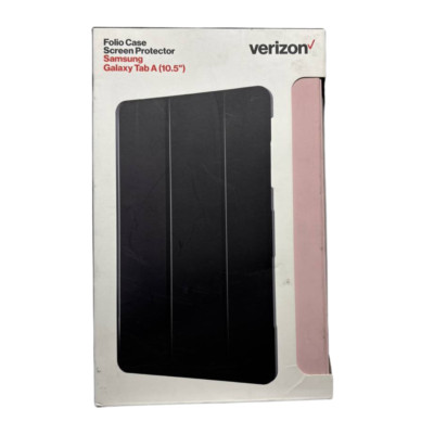 Lot of 50 Verizon Folio Case & Tempered Glass Bundle For Galaxy Tab A 10.5 inch