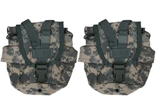 2 US Army 1 QT General Purpose Canteen Pouch Molle II ACU UCP Digital Camo