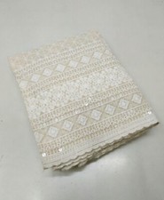 Asian Indian Casual Pants Trousers with Chikan Embroidery and Sequins Work