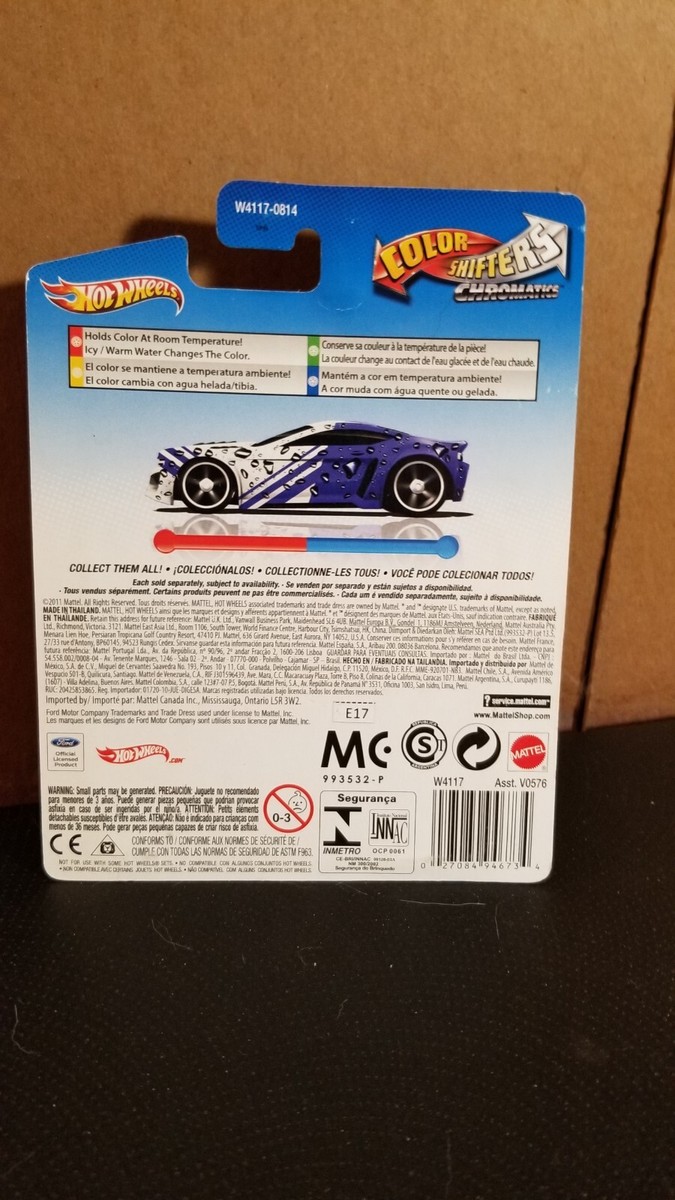 Carrinho Hot Wheels muda de Cor - Color Shifters T-Bird Stocker