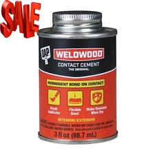 DAP Weldwood® Contact Cement, 3 oz Clear Neoprene Rubber Adhesive