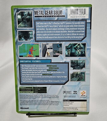 Metal Gear Solid 2 Substance Microsoft Xbox Original | eBay
