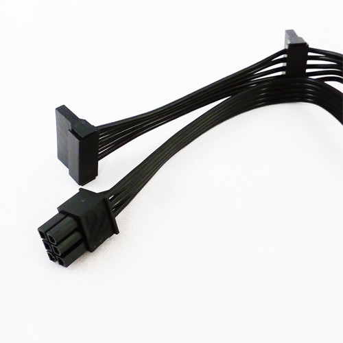 PCIe GPU 6Pin To 4 SATA 15pin Power Supply Cable PSU For Corsair AX HX RM Series - Picture 4 of 5