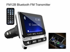 FM12B Handsfree-Wireless-Bluetooth-Car-FM-Transmitter Radio MP3 PlayerUSB Charge