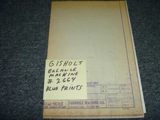 Gisholt #2664 Balance Machine Blue Prints xz