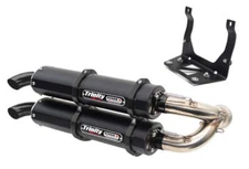 Trinity Racing MAVERICK X3 SLIP ON EXHAUST - Cerakote w/Stainless Y-Pipe